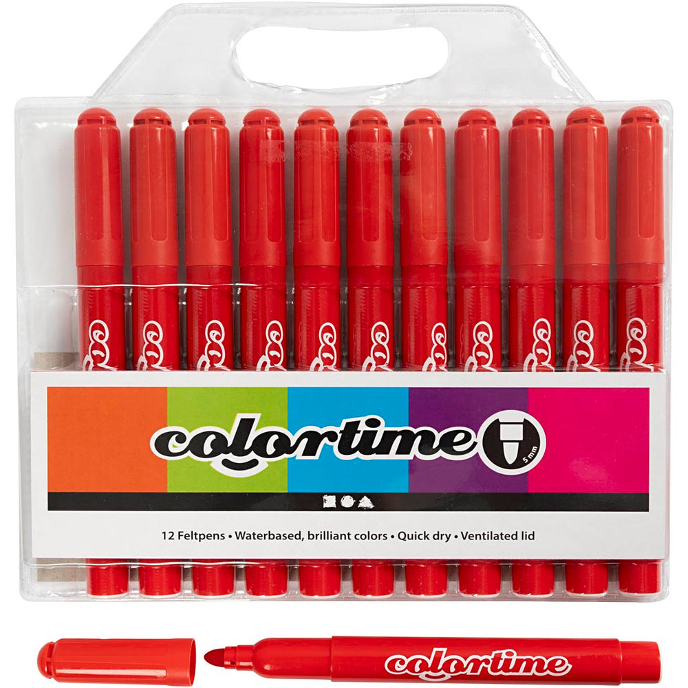 Rote Jumbo -Marker, 12st.