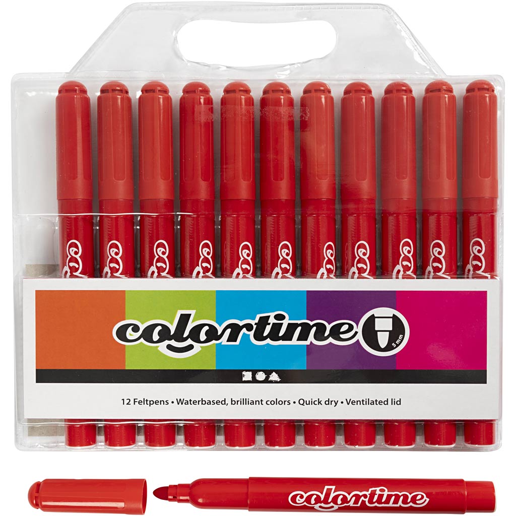 Rote Jumbo -Marker, 12st.