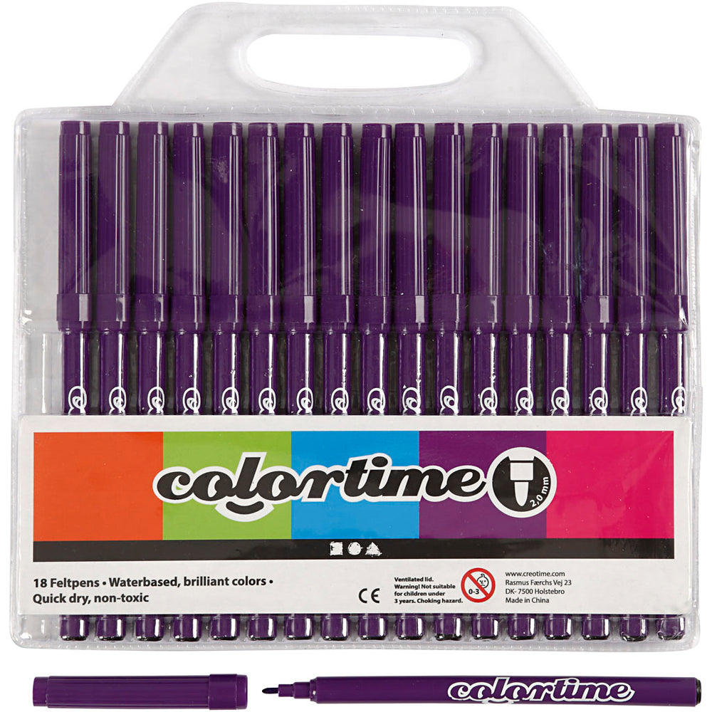 Purple Markers, 18 pcs.