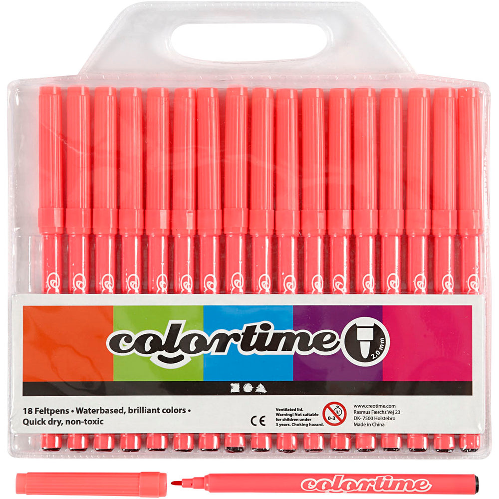 Pink Markers, 18 pcs.