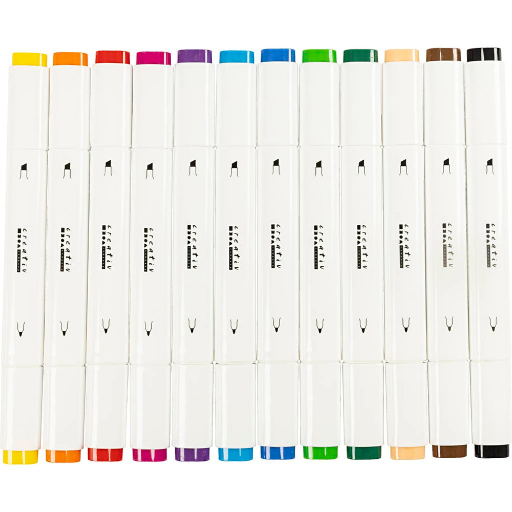 Creative Company Drawing Pen Standard Colors, 12st.