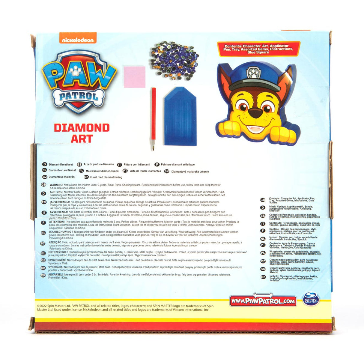Paw Patrol Diamond Rainting Art - Chase
