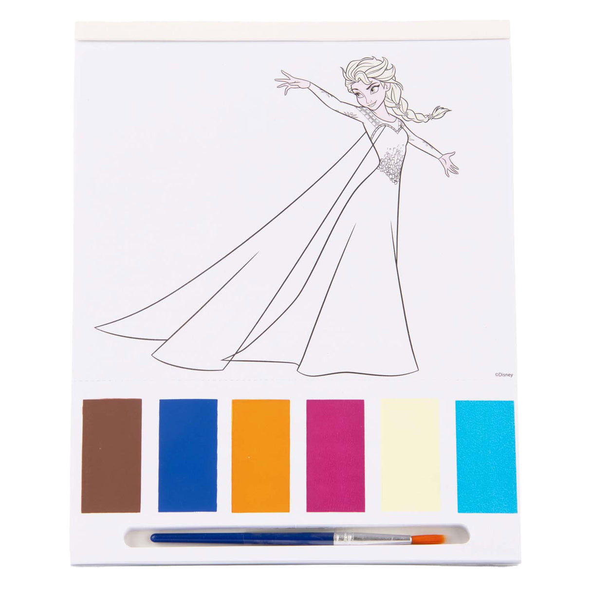Sambro disney frozen coloring with water color block, 27pcs.