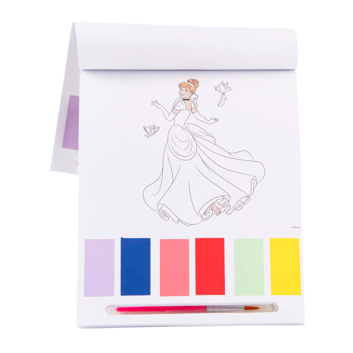 Sambro disney princess kleuren met water kleurblok, 27dlg.