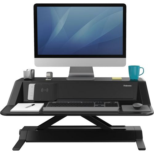 Sit-stand workstation Fellowes Lotus DX black