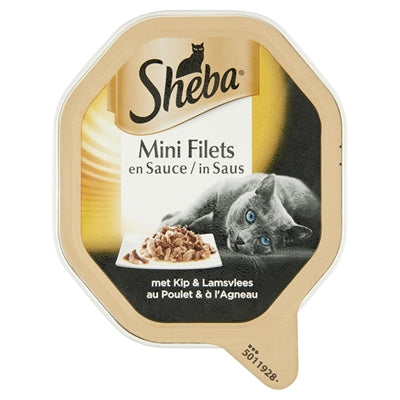 Sheba Alu Mini fiths kuřecí jehněčí v omáčce