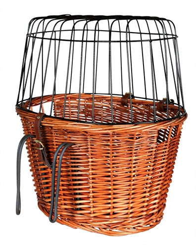 Кошница за велосипед Trixie с телена купол пред естествения