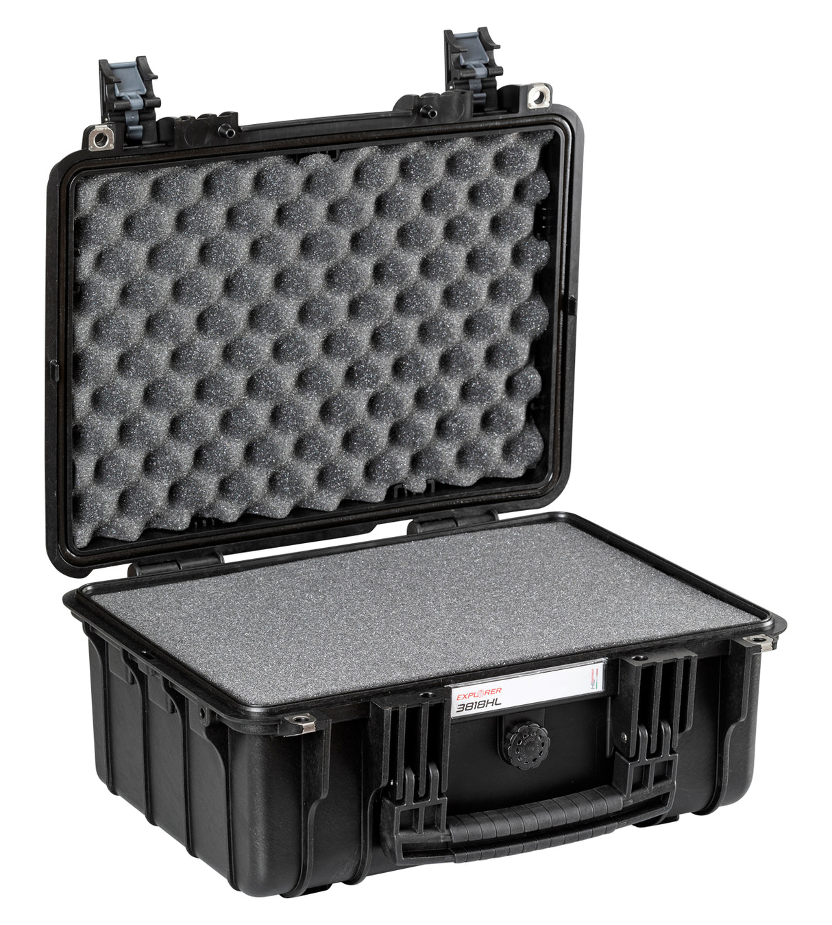 Explorer Cases 3818HL Zwart met Plukschuim