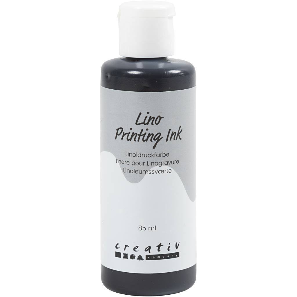 Creativ company linoleum paint, black, 85 ml 1 bottle