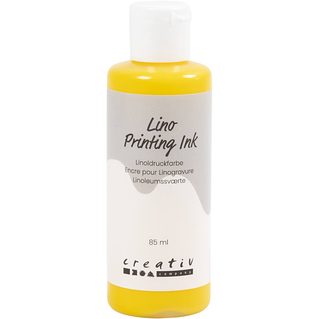 Creativ company linoleum paint, yellow, 85 ml 1 bottle