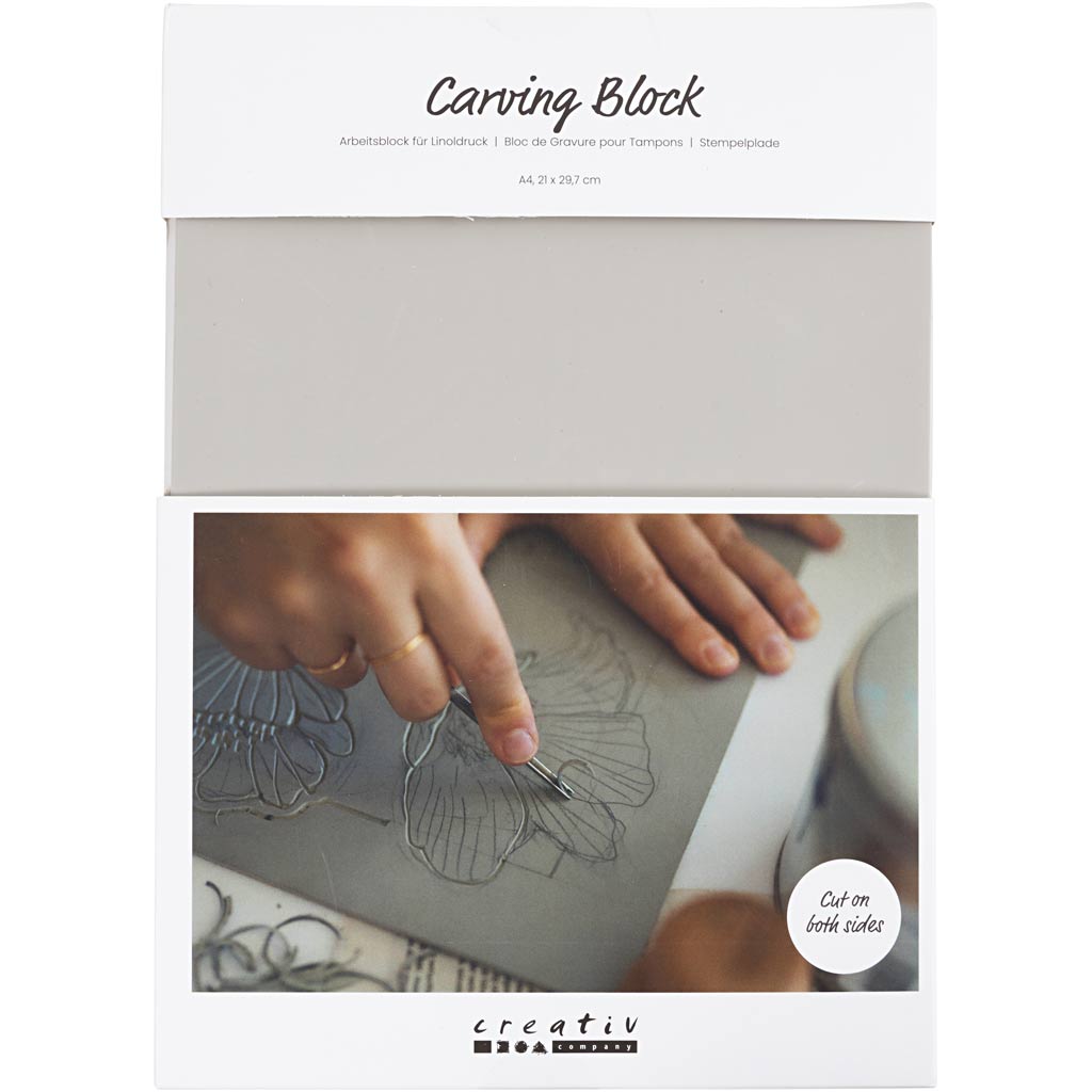 Creativ company stamp blocks, A4, sheet 21x29.7 cm, light gray, 1 piece