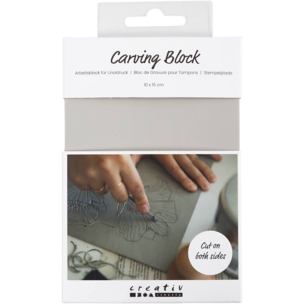 Creativ company stamp blocks, sheet 10x15 cm, light gray, 180 g, 1 piece