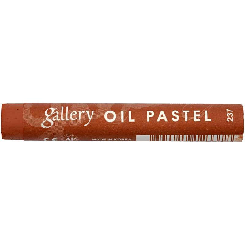 Mungyo gallery oil pastel premium, l: 7 cm, thickness 11 mm, red brown (237), 6 pieces 1 box