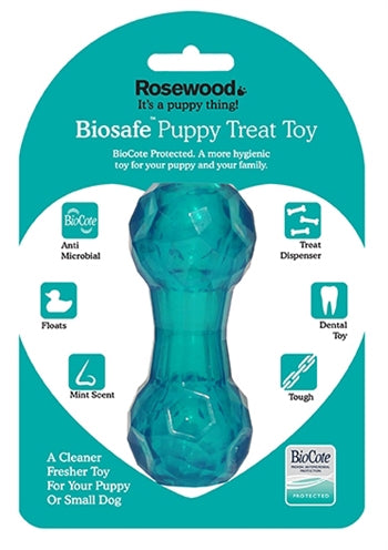 Biosafe Puppy Snack Dumbell Blue