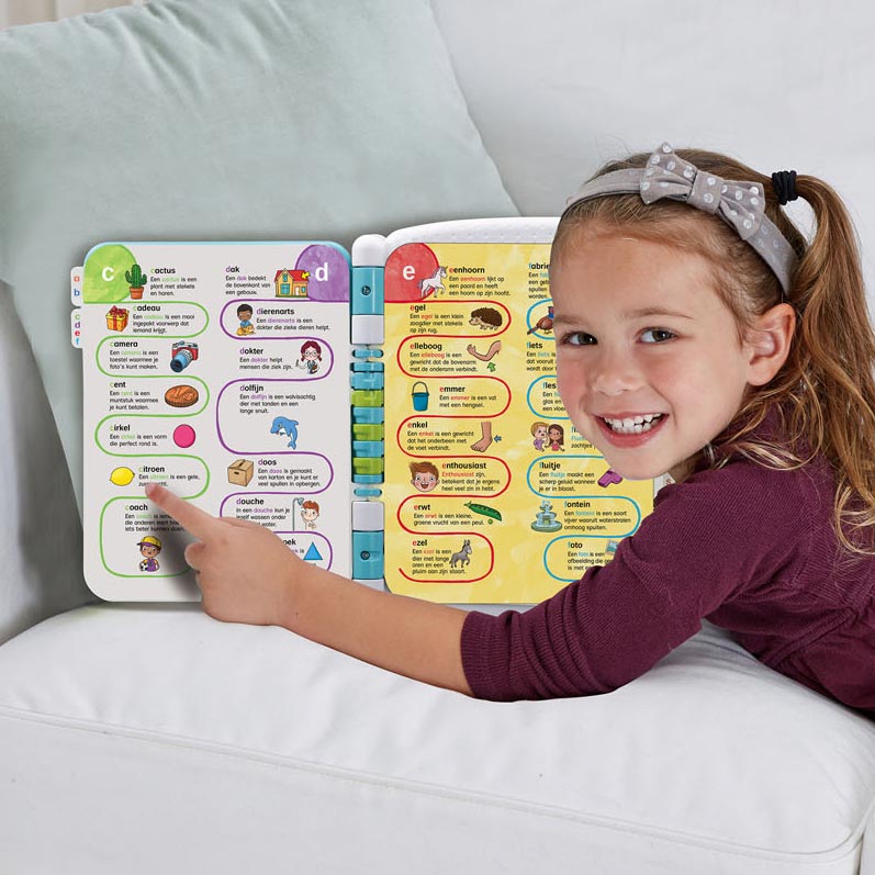 VTech Children's Book My Interactive Dictionary white blue green