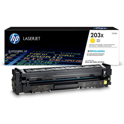 Toner cartridge HP CF542X No. 203X yellow