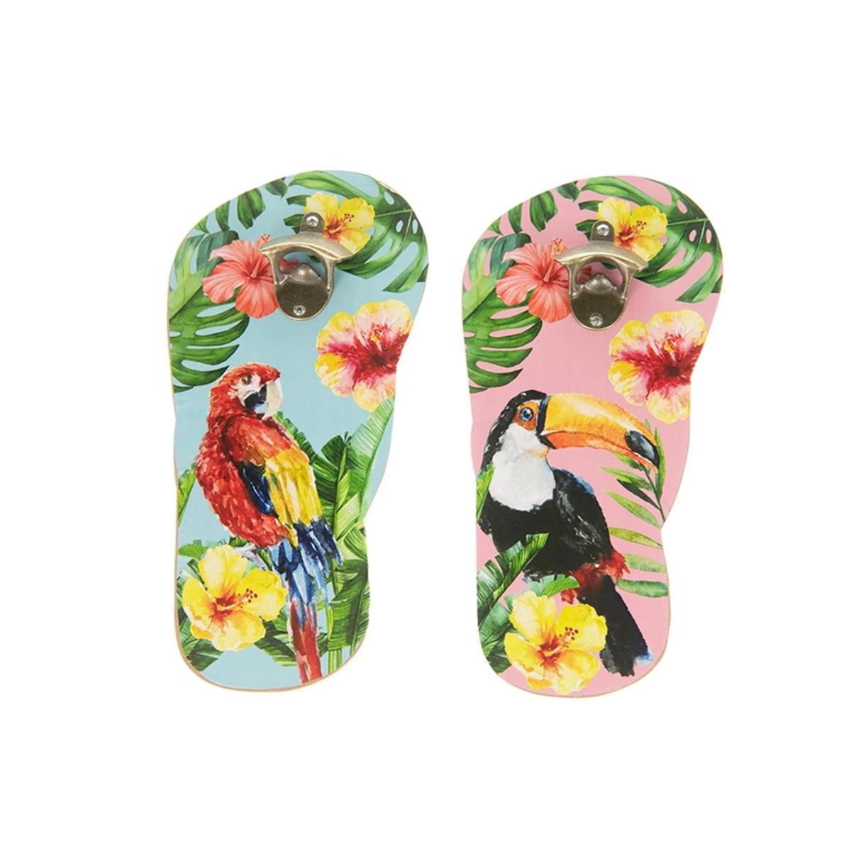 Naturel collections flesopener hout latin beach 17x34,5cm