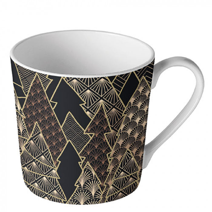 Ambiente mug 300ml luxury trees black