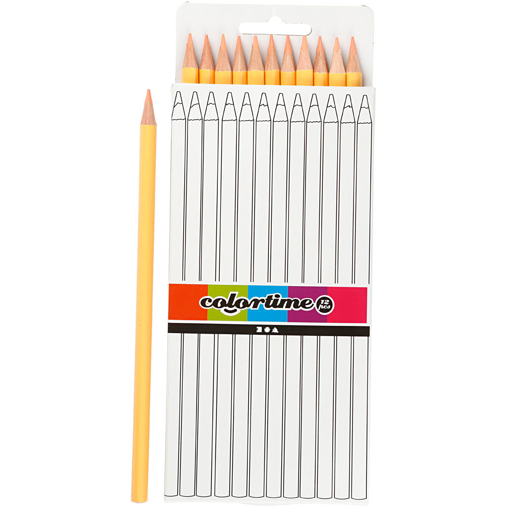 Triangular Colored Pencils - Skin Tone, 12 pcs.