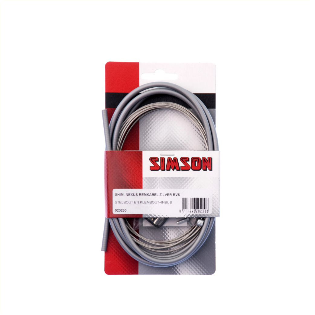 Bremskabel -Set Nexus Rollerbrake 2250 1700 mm grau Silber