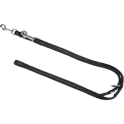 Trixie Dog Leash Police Linea attivo Comfort Leather Black
