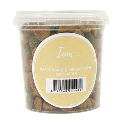 I am Cat treat chicken turkey vegetables