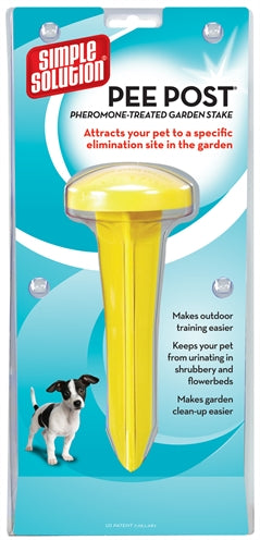 Simple solution puppy pee post outdoor