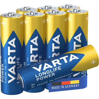 Varta battery aa 4+4 alkaline longlife power | 20 pieces
