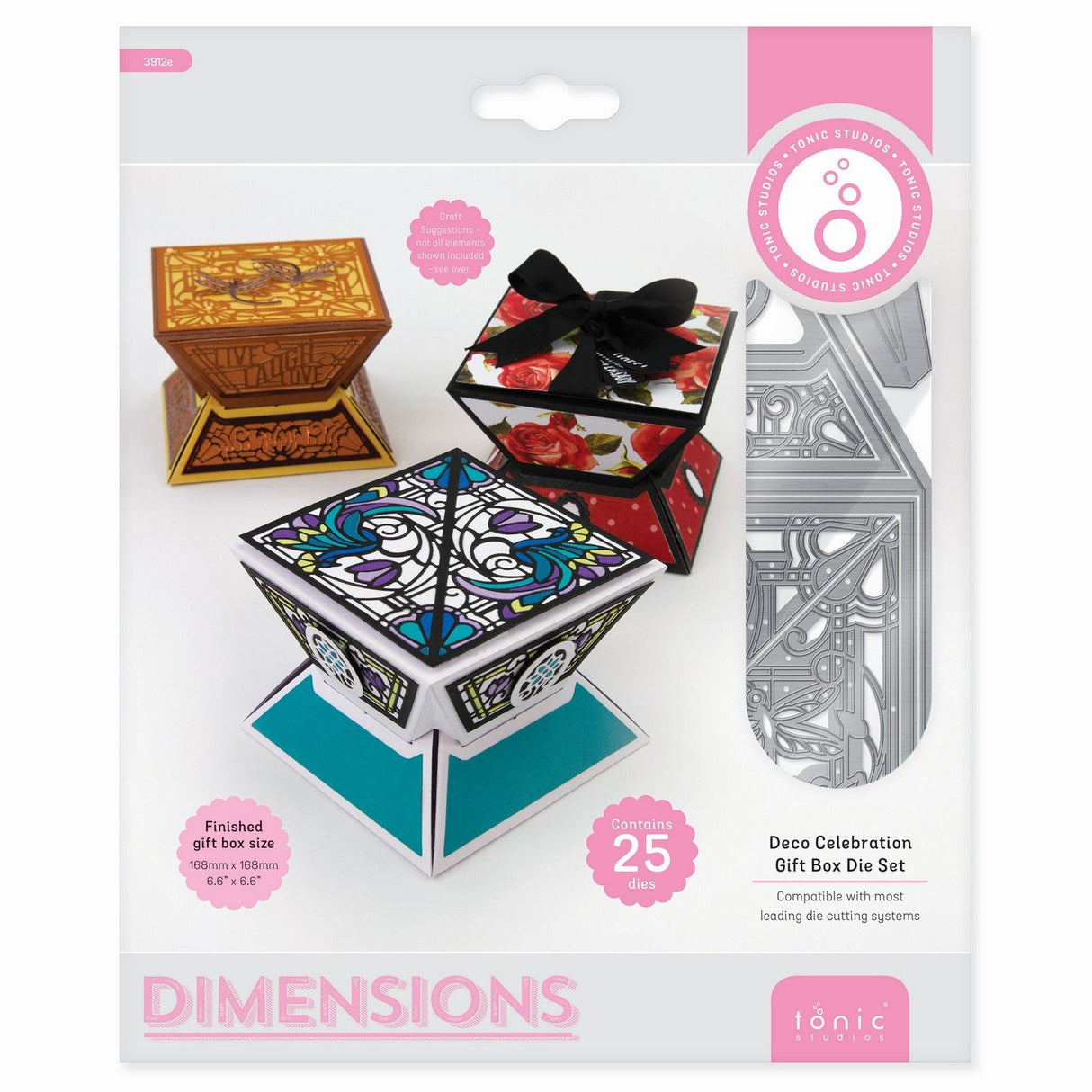 Tonic studios • dimensions die set deco celebration gift box