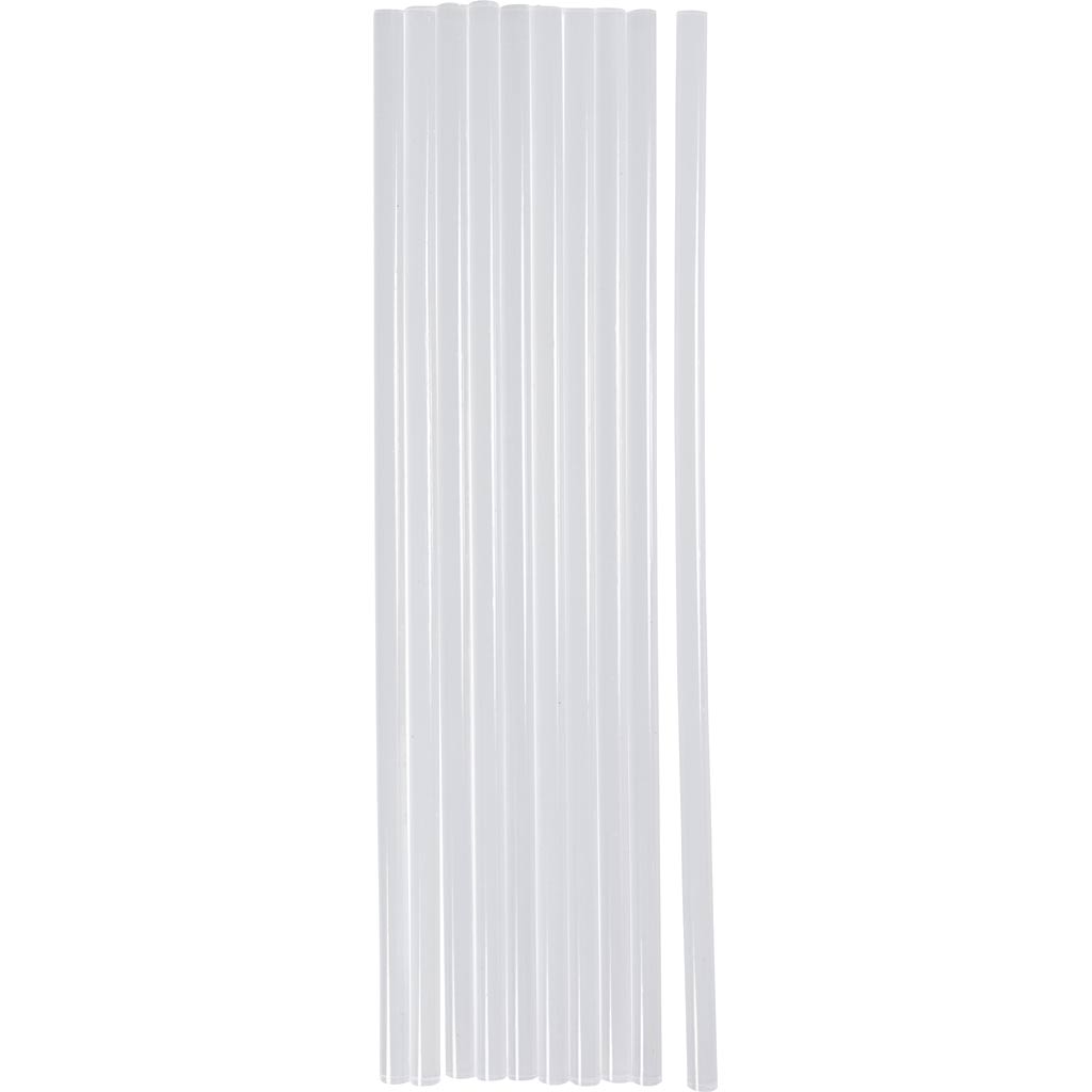 Creativ company glue sticks mini, l: 25 cm, d 7 mm, 10 pieces 1 box