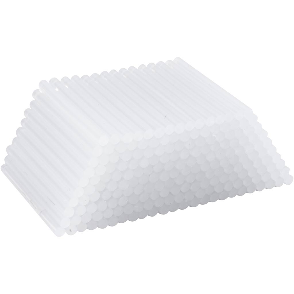 Creativ company glue sticks mini, l: 10 cm, d 7 mm, 200 pieces 1 box
