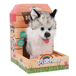 Plush barking husky hajko with exhausts