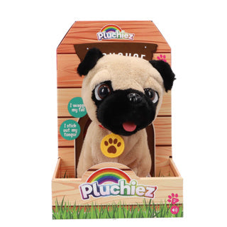 Plush barking French bulldog Frankie with exhausts