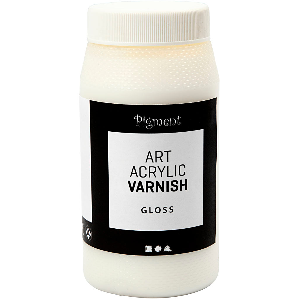 Creativ company art acrylic varnish, transparent gloss, white, 500 ml 1 box