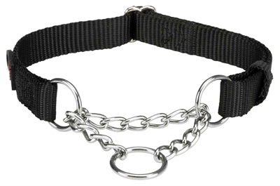 Trixie collar dog Premium half -slip collar black