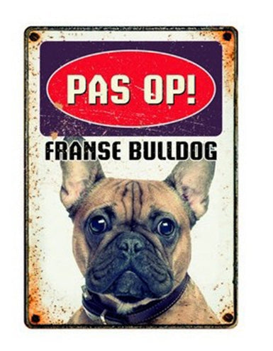 Mentajos regalos wakkordstorst blik bulldog francés