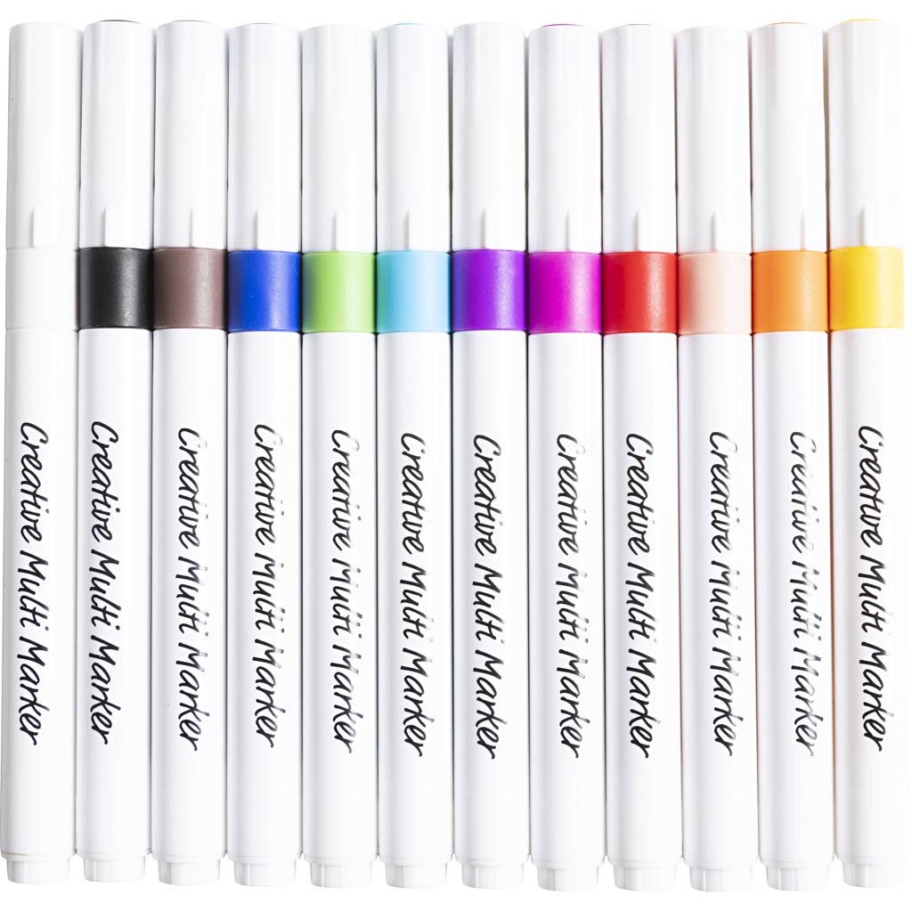 Creativ company creative multi-pen, line thickness 4 mm, various colors, 12 pieces 1 box
