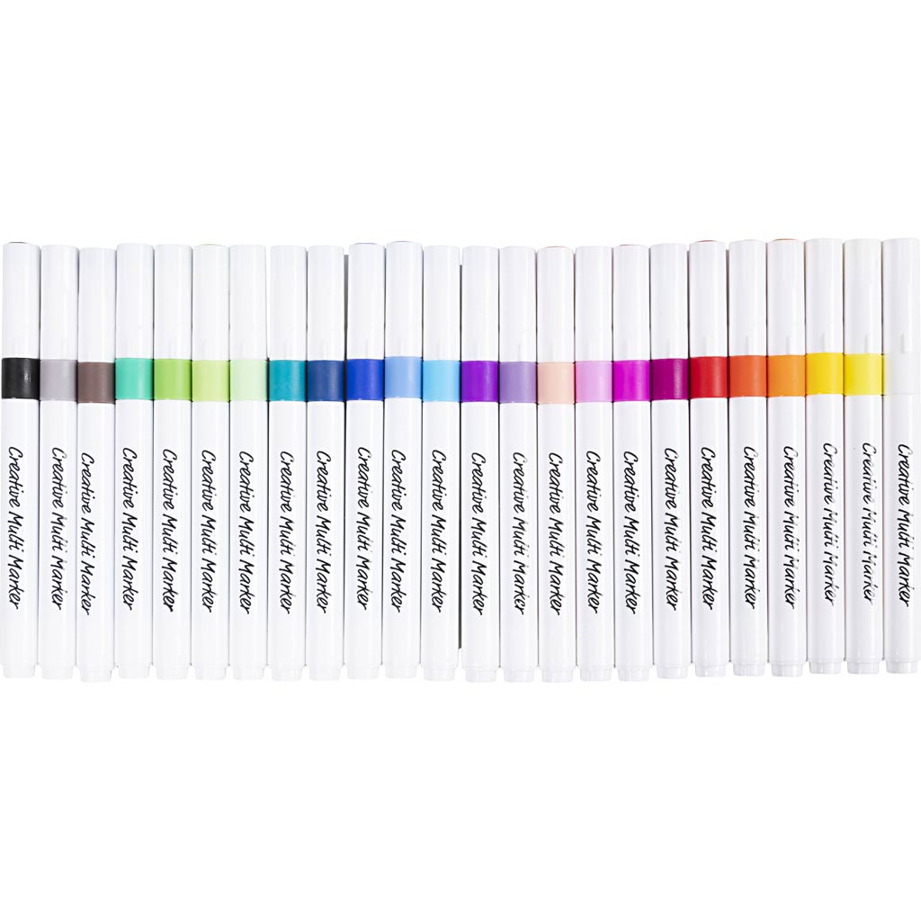 Creativ company creative multi-pen, line thickness 4 mm, various colors, 24 pieces 1 box