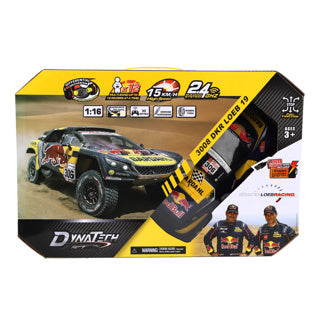 Dynatech radio-controlled car peugeot 1:16 2.4g 3008 dkr loeb 19
