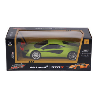 Kool speed radiostyret bil mclaren 1:24 570s neongrøn