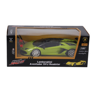 Kool speed radio controlled car lamborghini 1:24 aventador svj roadster neon green