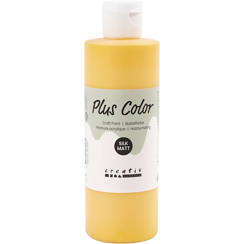 Plus color acrylverf, yellow sun, 250 ml 1 fles
