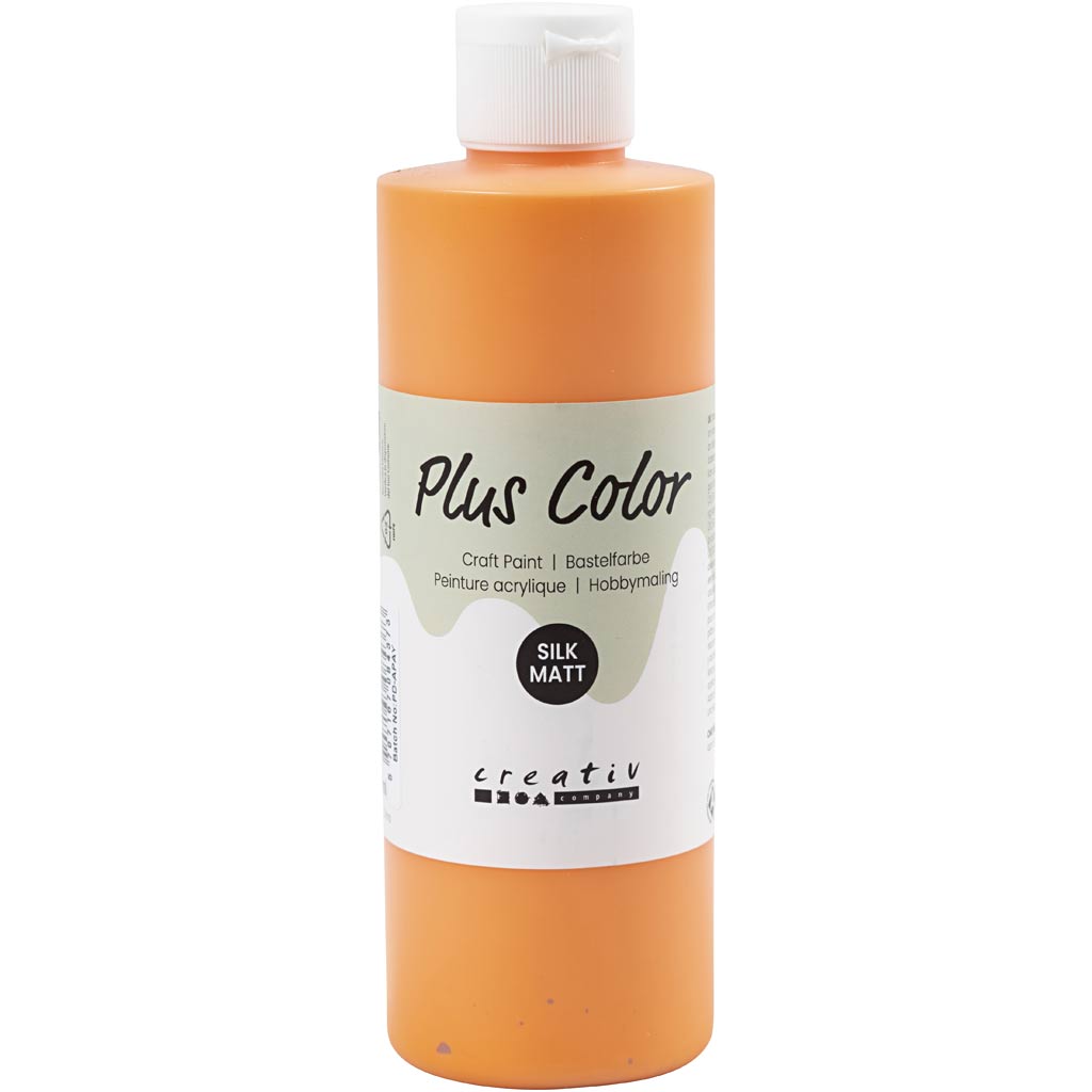 Plus color acrylverf, pumpkin, 250 ml 1 fles