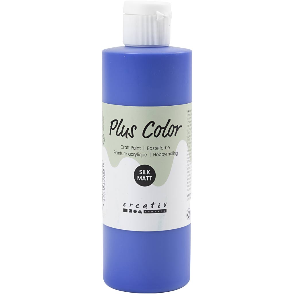 Plus color acrylverf, ultra marine, 250 ml 1 fles