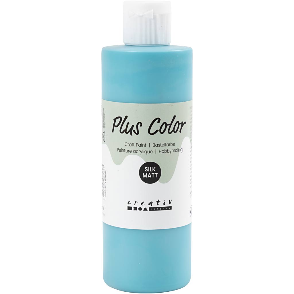 Plus color acrylverf, turquoise, 250 ml 1 fles