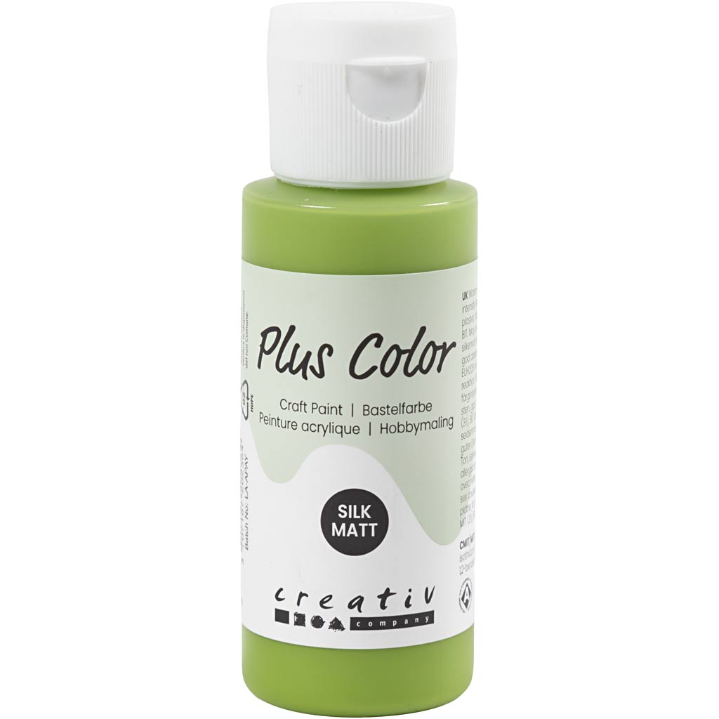 Plus color acrylic paint, leaf green, 60 ml 1 bottle