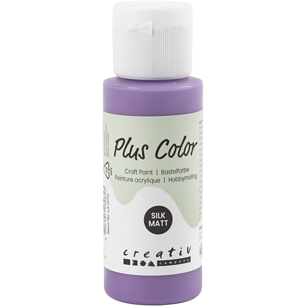 Plus color acrylic paint, dark lilac, 60 ml 1 bottle