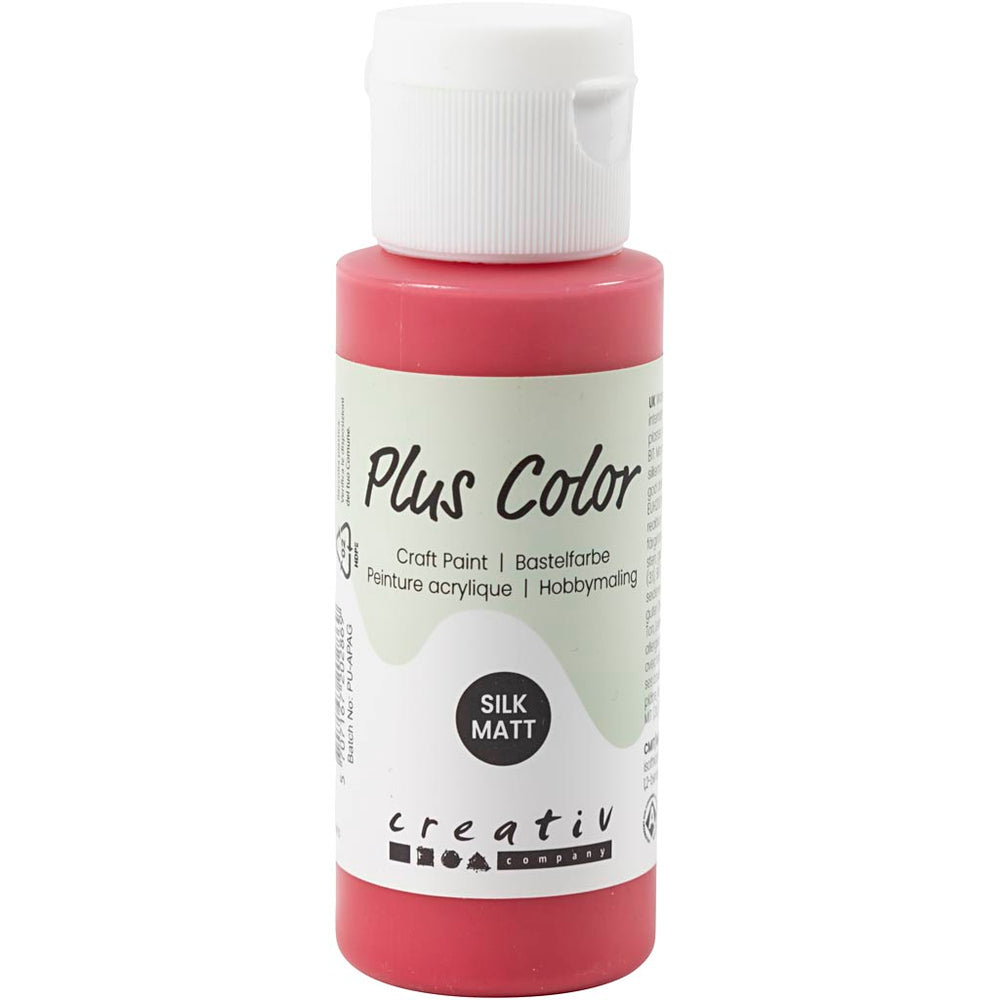 Plus Color Acrilic Paint Berry Red, 60ml