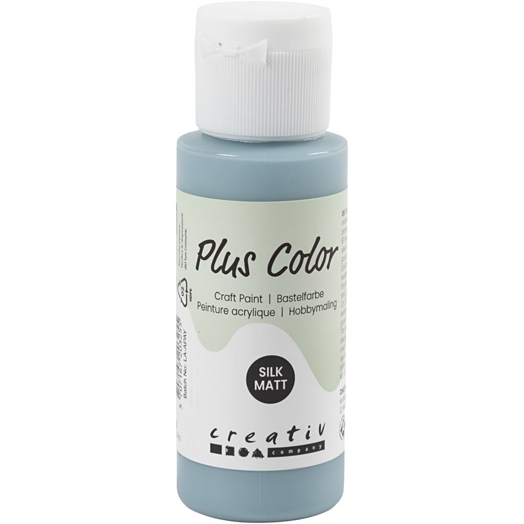 Plus color acrylic paint, soft blue, 60 ml 1 bottle