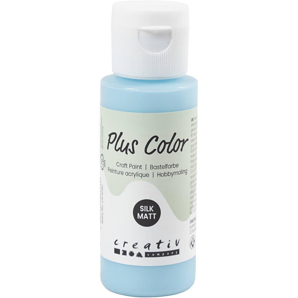 Plus color acrylic paint, ice blue, 60 ml 1 bottle